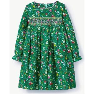 Mini Boden Green Floral Kids Dress